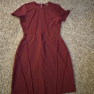 Express Deep Burgundy Midi Dress